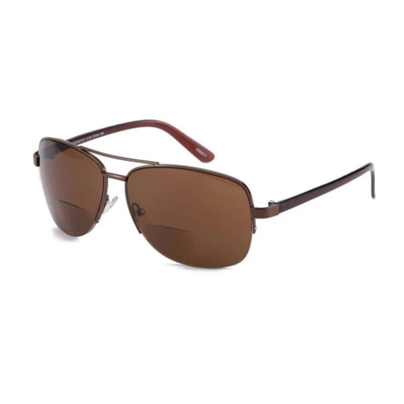 New Semi Rim Bifocals Pilot Reading Glasses Women Men Look Near Far Presbyopia Sunglasses Double Beam Hyperopia Eyeglasses Gafas