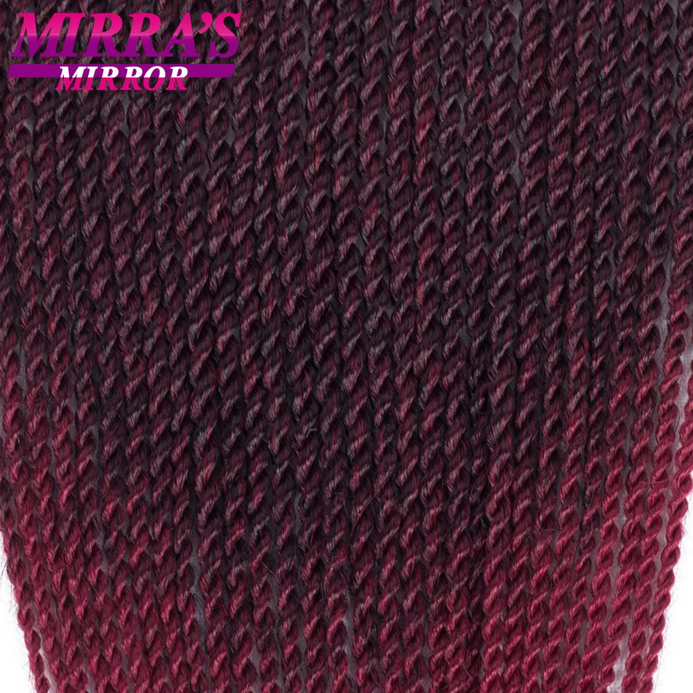 Senegalese Twist Crochet Hair 14/18/22 Inch Synthetic Mini Senegalese Crochet Braids for Black Women 30 Roots/Pack Braiding Hair