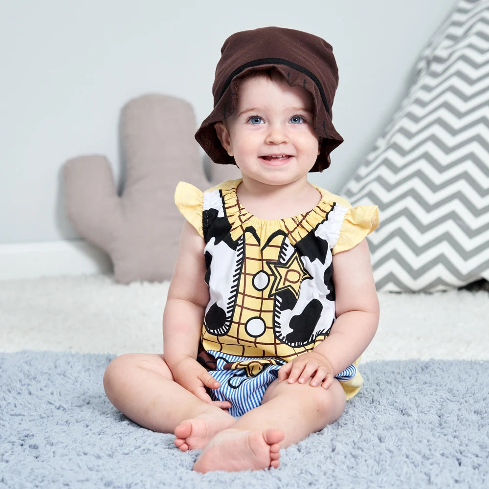 Halloween Costumes for Baby Boys Girls Snowman Dinosaur Chef Cowboy Rompers Short Infant Toddler Birthday Photograph Fancy Dress