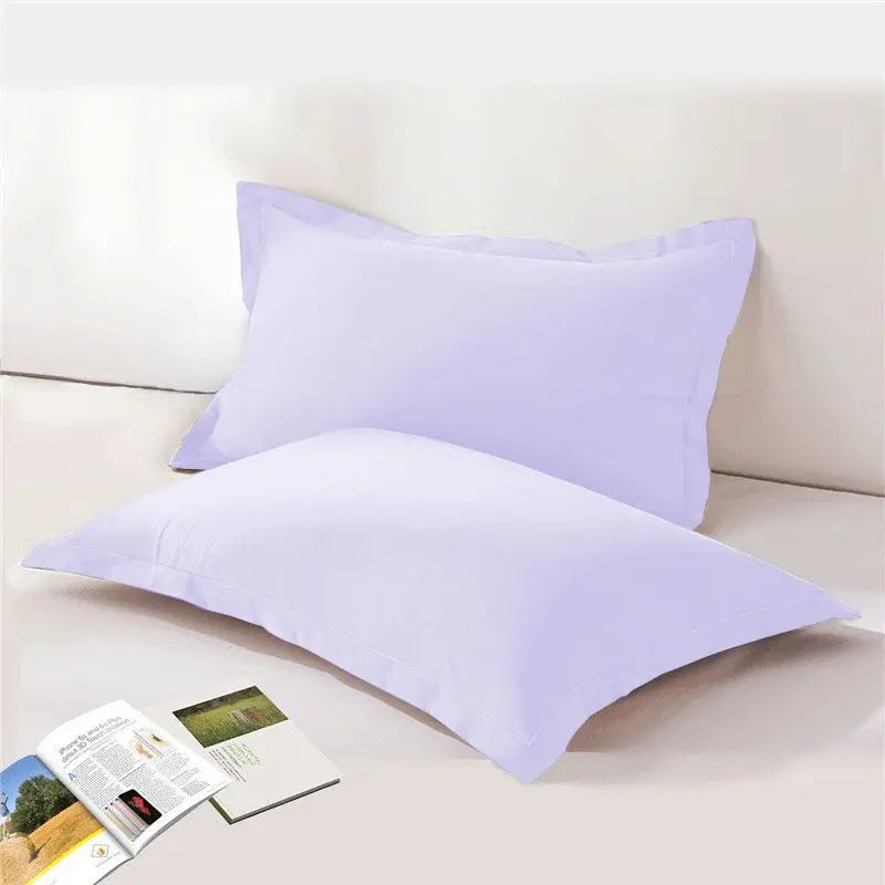 LAGMTA 2pc 100% cotton solid color reactive dyed high-quality fabric with zipper pillowcase various sizes can be customized