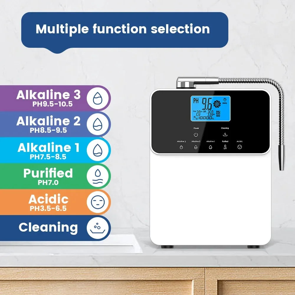Japan Kangen Water Maker Generator Ionizer Machine Alkaline Hydrogen-Rich Water Platinum-Coated Hydrogen Water Household Plastic