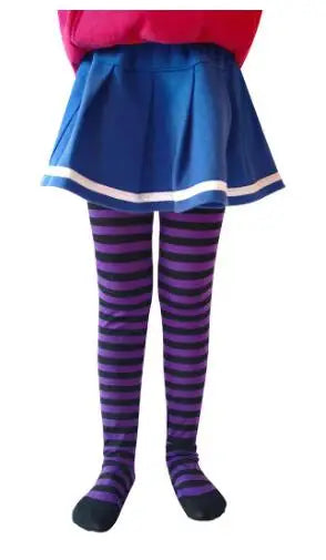 Halloween girl striped pantyhose holiday party costume props pantyhose