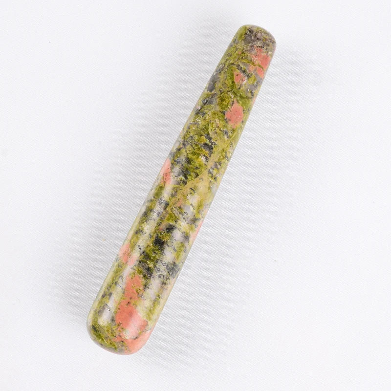 Wholesale Massage Wand Yoni Natural Crystal Mineral Quartz Acupoint Pen Face Care Tool Relax Body Beauty Health Massagestick