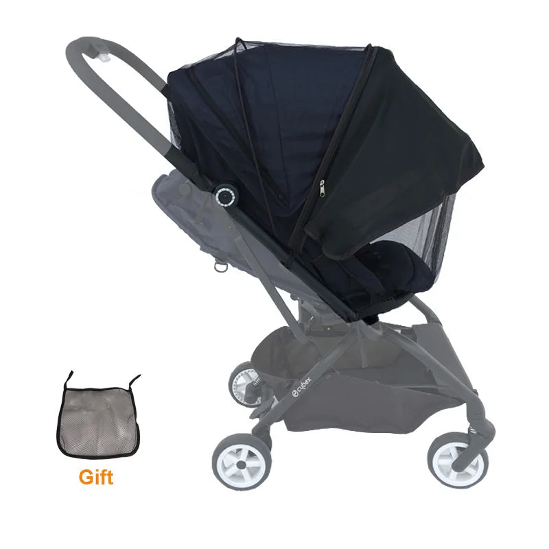 COLU KID® Baby Stroller Accessories Mosquito Net with Sun Shade for Cybex Mios Balios Eezy SS+2 Twist Libelle Beezy Stroller
