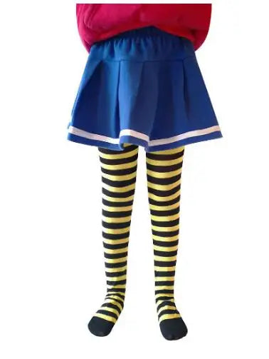 Halloween girl striped pantyhose holiday party costume props pantyhose