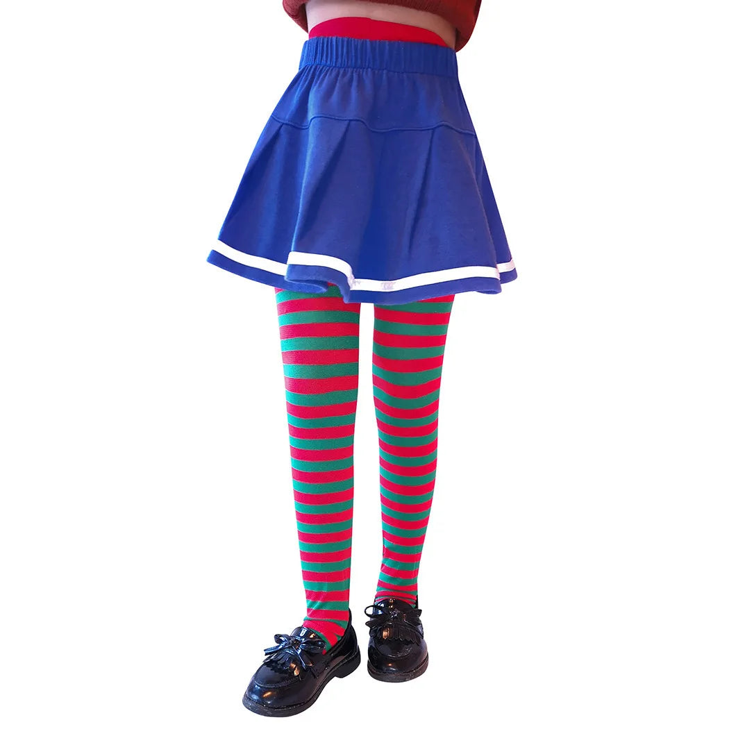 Halloween girl striped pantyhose holiday party costume props pantyhose