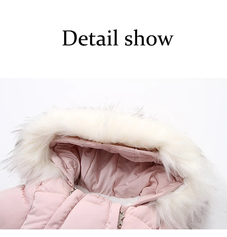 0-24 Months Newborn Baby Jumpsuit Winter Cotton Baby Romper With Gloves Hooded Thicken Boys Snowsuit Girl Clothing Set