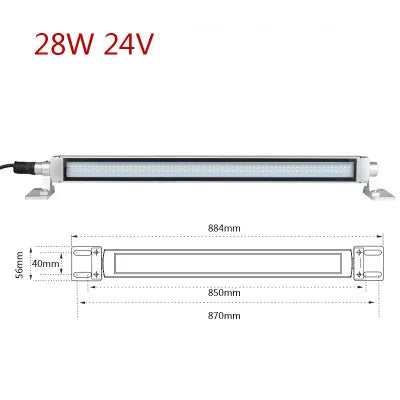 LED Milling CNC Machine Industrial Lights Explosion-proof IP68 Waterproof Oil-proof Light Workshop Working Light Long Lathe Lamp