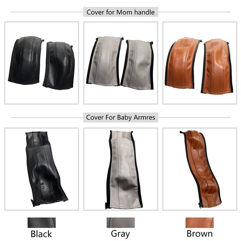 Stroller Baby Leather Bumper Covers Fit Mutsy iGo Urban Nomad Handle Sleeve Case Armrest Protective Cover Stroller Accessories