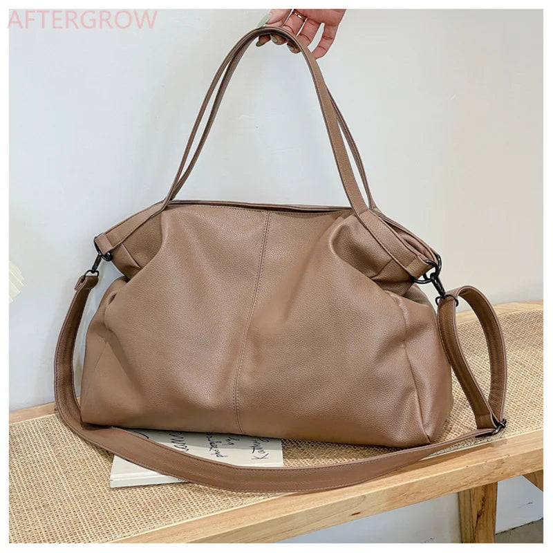 Women Large Handbag Large Shopping Bag Handbag High Quality Soft Leather Crossbody Bag Women Travel Shoulder Bag
