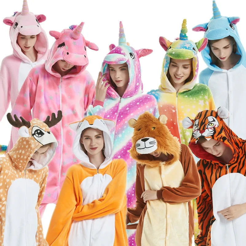 Kigurumi Onesie Kids Capybara Pajamas For Children Christmas Blanket Sleepers Baby Costume Winter Boy Girl Cat Jumspuit