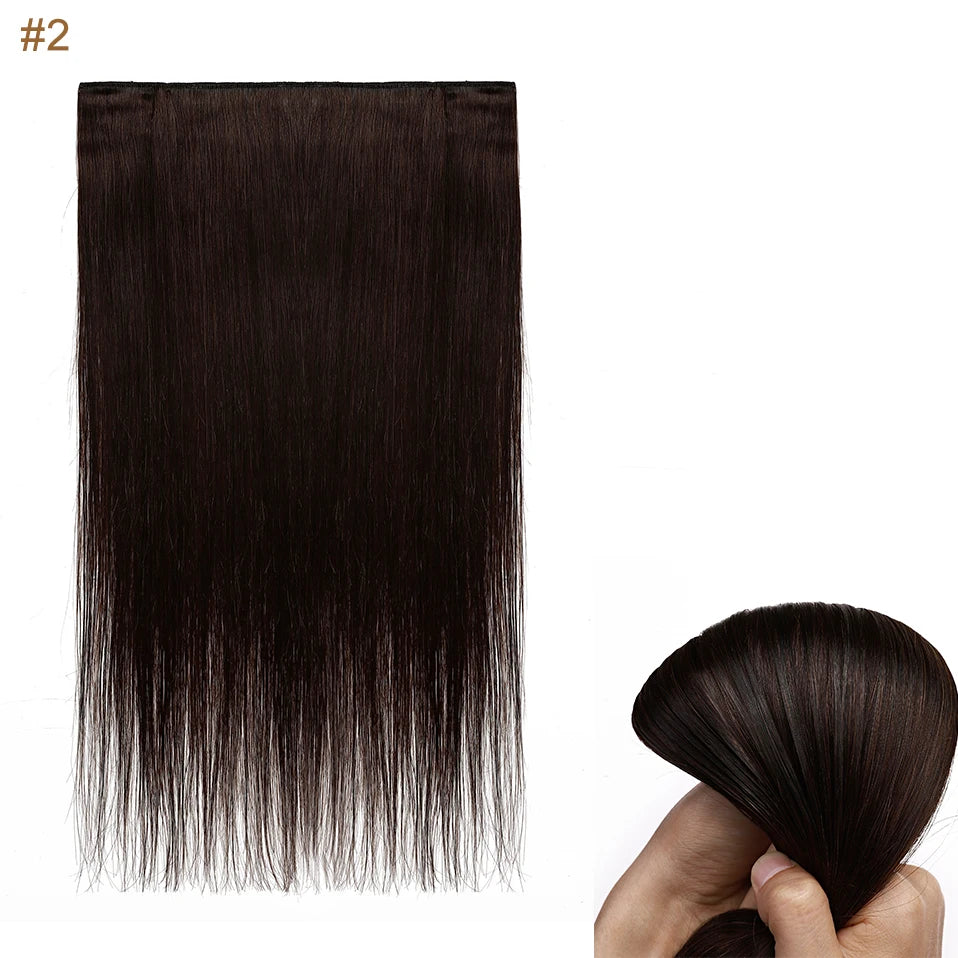 S-noilite 1Piece In 5clips 100% Human Hair Extensions Straight Brazilian Light Dark Brown #1B #4 #6 #613 Blonde Non-Remy 40g-60g