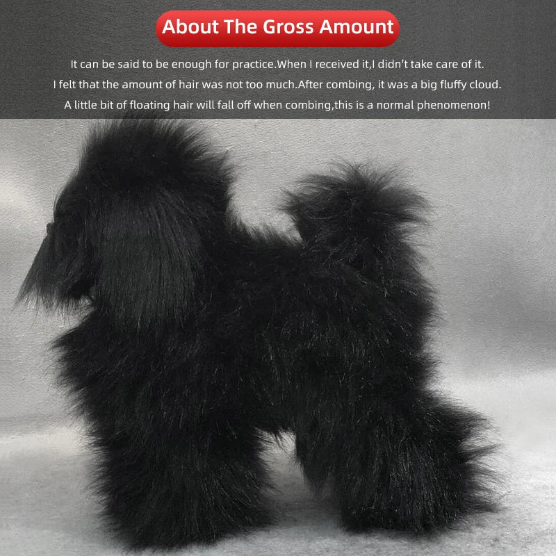 Pet Simulation Hair Beauty Practice Dog Standard Teddy Whole Body Fake Hair Only Pet Grooming Trimming Practice with Model Dog
