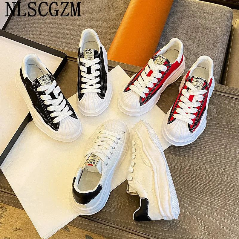 Black Canvas Shoes Woman Vulcanize Shoes Ladies Sneakers Shoes for Women 2025 Platform Sneakers Casuales Trainers Sneakers Women