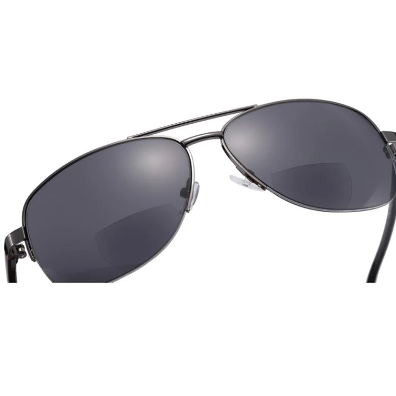 New Semi Rim Bifocals Pilot Reading Glasses Women Men Look Near Far Presbyopia Sunglasses Double Beam Hyperopia Eyeglasses Gafas
