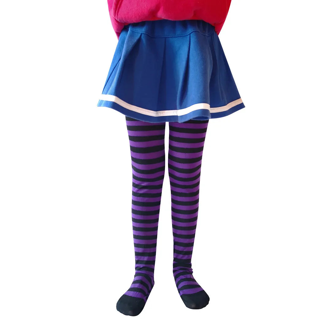 Halloween girl striped pantyhose holiday party costume props pantyhose