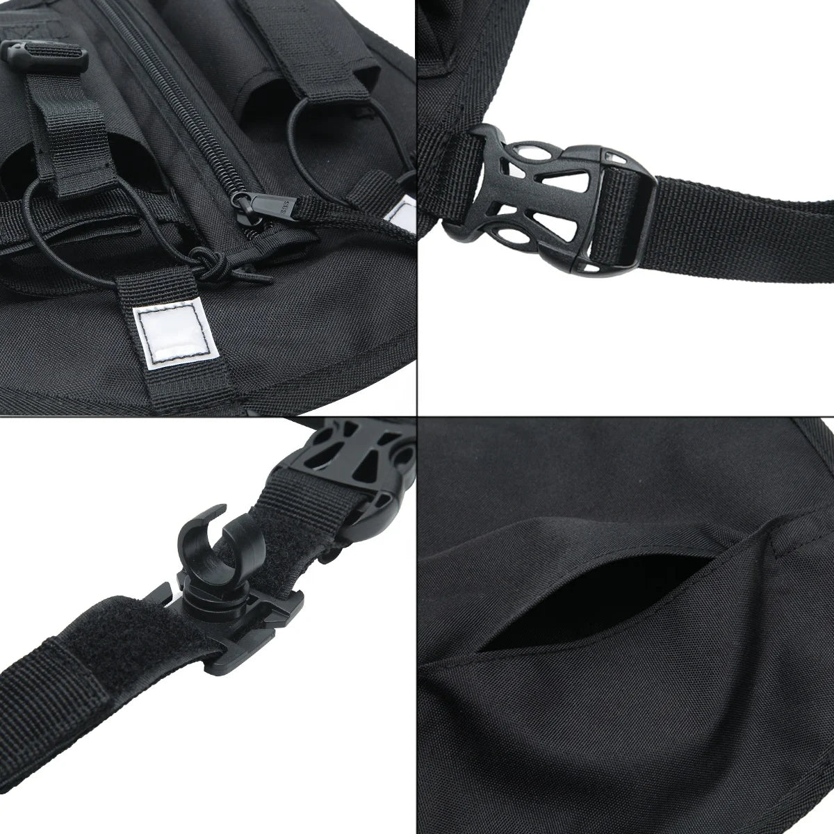 ABBREE Harness Chest Front Pack Pouch Holster Carry Bag For Baofeng UV-5R UV-82 UV-9R Plus BF-888S TYT Motorola Walkie Talkie