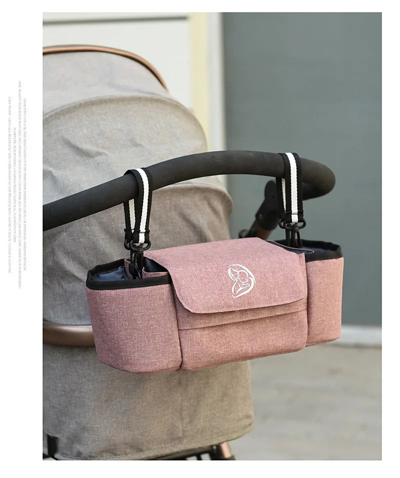 Baby Stroller Organizer Cup Holder Stroller Bag Baby Car Bag Trolley Bag Large Capacity Travel Baby Stroller Accessories