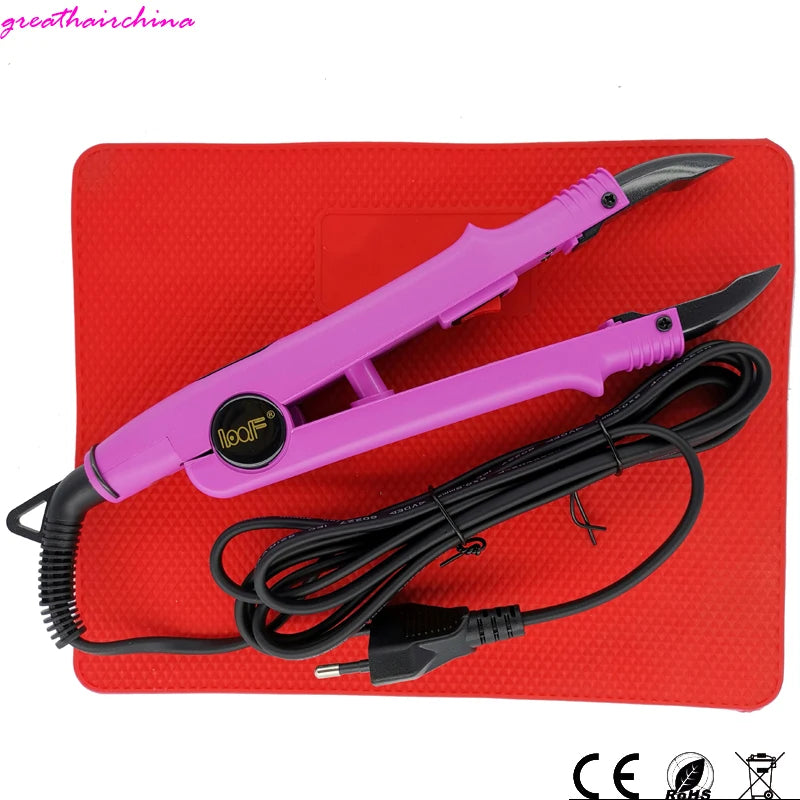L-611 Hair Extension Iron Constant Heat Keratin Fusion Connector 500°C Heat Insulation Silicone Pad Hairdresser Tool Gift