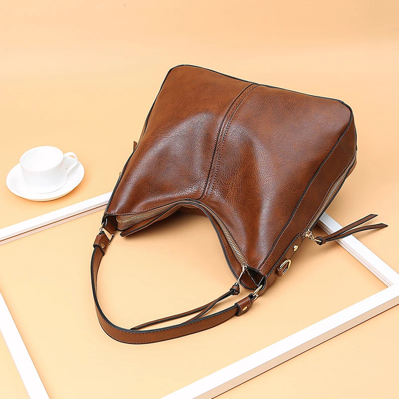 Luxury Handbags Women Bags Designer Faux Leather Bags For Women Hobos Europe Crossbody Bag Ladies Vintage Large Tote Bags