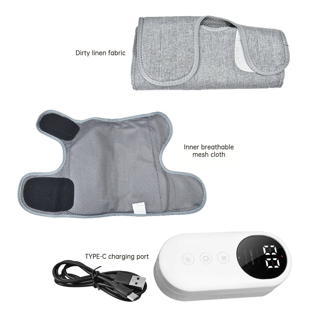 Leg Massager Calf Air Compression Massager With Heat Cordless Leg Massager for Circulation and Pain Relief 3 Intensities