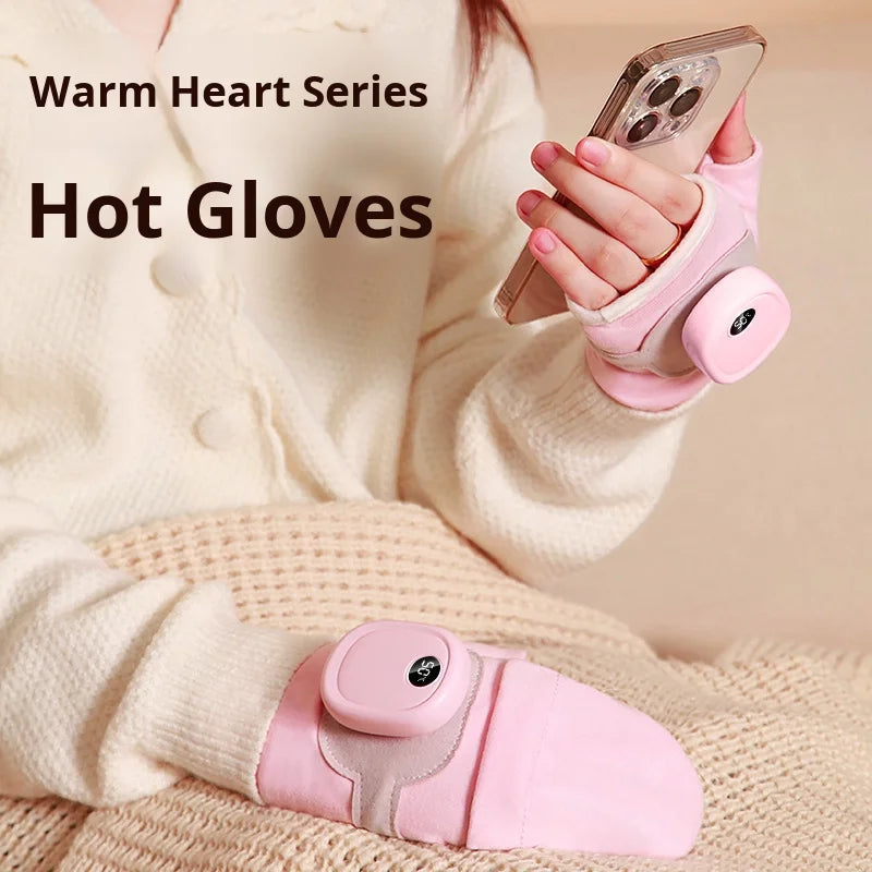 Graphene Heated Gloves Portable Winter Wearable Hand Warmer Handheld