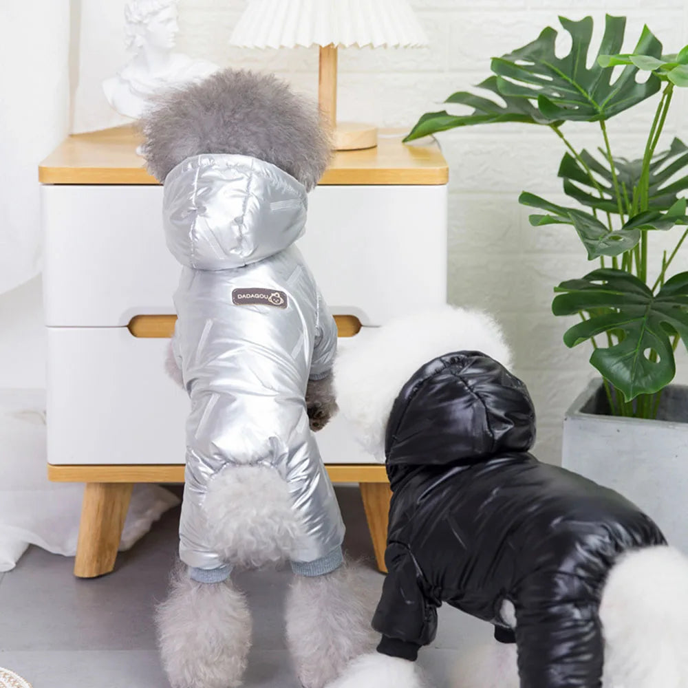 Fashion Dog Clothes Warm Thickening Dog Jacket Windproof Coat Outfit Puppy Down Jacket Winter Pet Dog Clothing Overalls for Cats