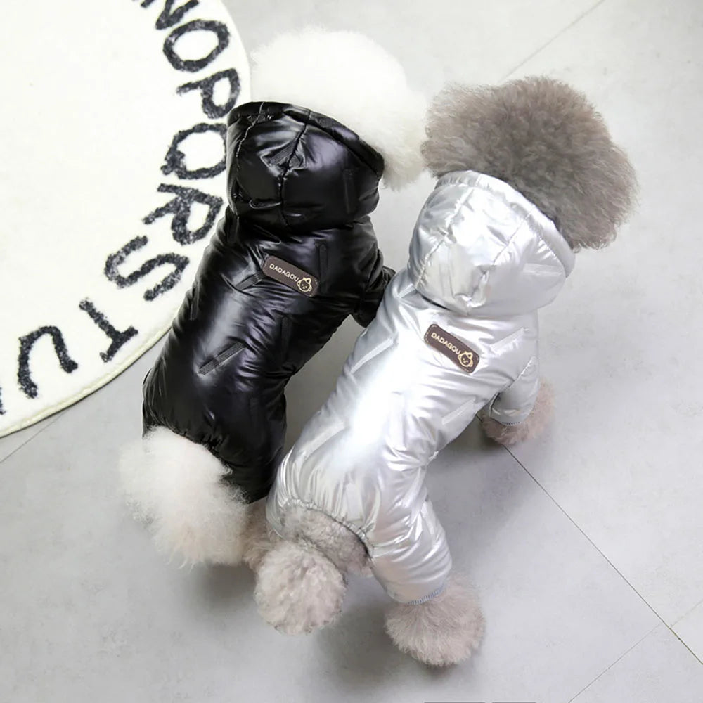 Fashion Dog Clothes Warm Thickening Dog Jacket Windproof Coat Outfit Puppy Down Jacket Winter Pet Dog Clothing Overalls for Cats