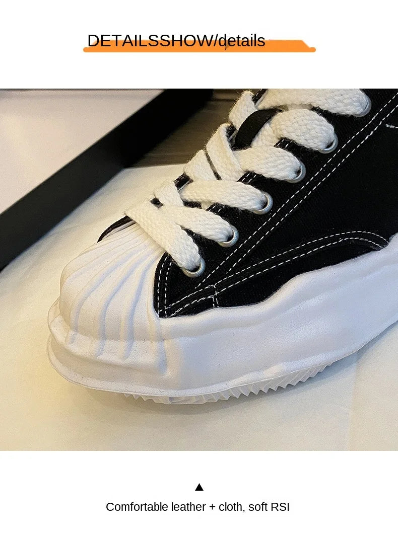 Black Canvas Shoes Woman Vulcanize Shoes Ladies Sneakers Shoes for Women 2025 Platform Sneakers Casuales Trainers Sneakers Women