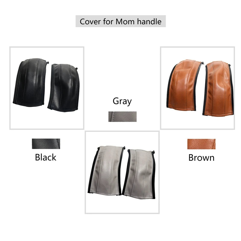PU Leather  Covers For Emmaljunga Big Star Supreme/Emmaljunga Superviking Handle Protective Cover Baby Stroller Accessories