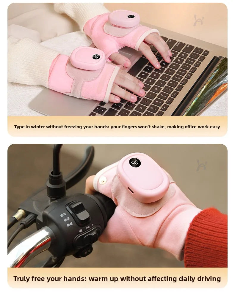 Graphene Heated Gloves Portable Winter Wearable Hand Warmer Handheld