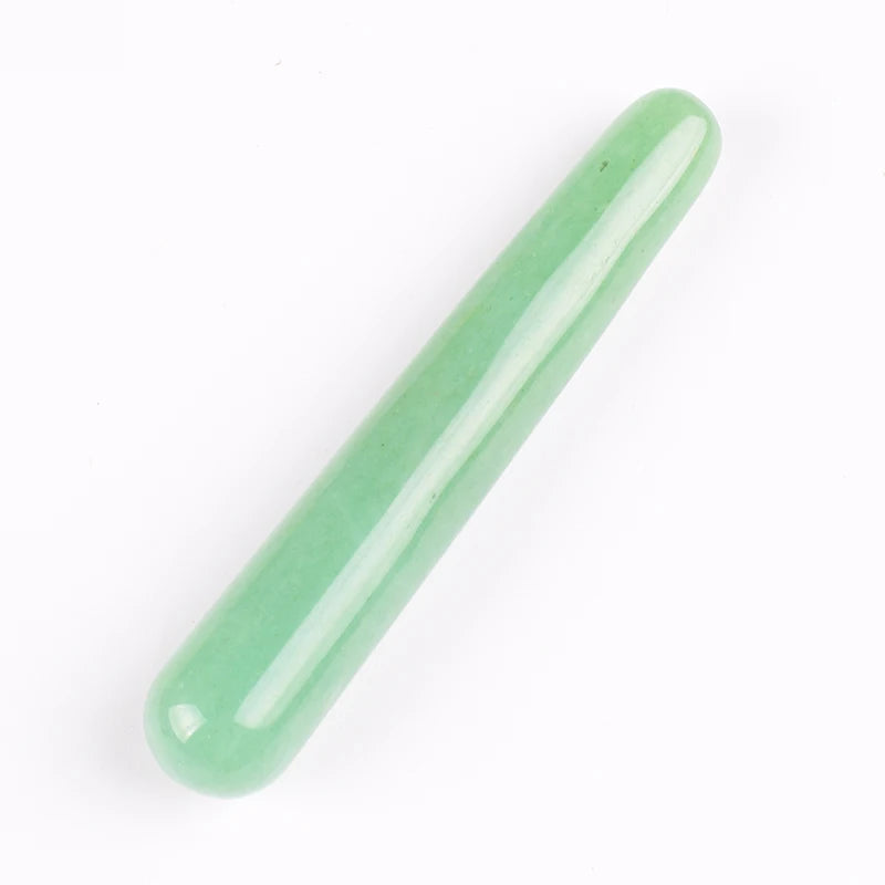 Wholesale Massage Wand Yoni Natural Crystal Mineral Quartz Acupoint Pen Face Care Tool Relax Body Beauty Health Massagestick
