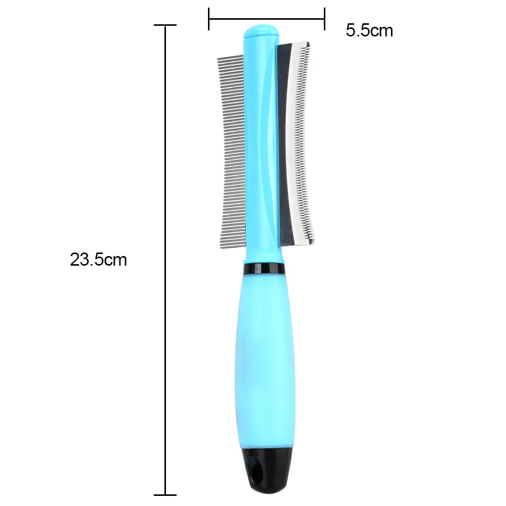 For Cat Grooming Tool Easy Deshedding Brush Pet Hair Comb Double-Sided For Cat Dog Hair Remover For Long Small Hair Dog