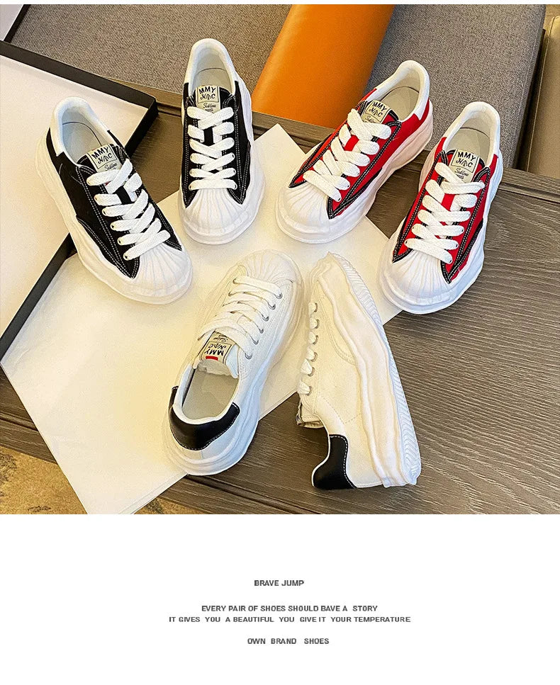 Black Canvas Shoes Woman Vulcanize Shoes Ladies Sneakers Shoes for Women 2025 Platform Sneakers Casuales Trainers Sneakers Women