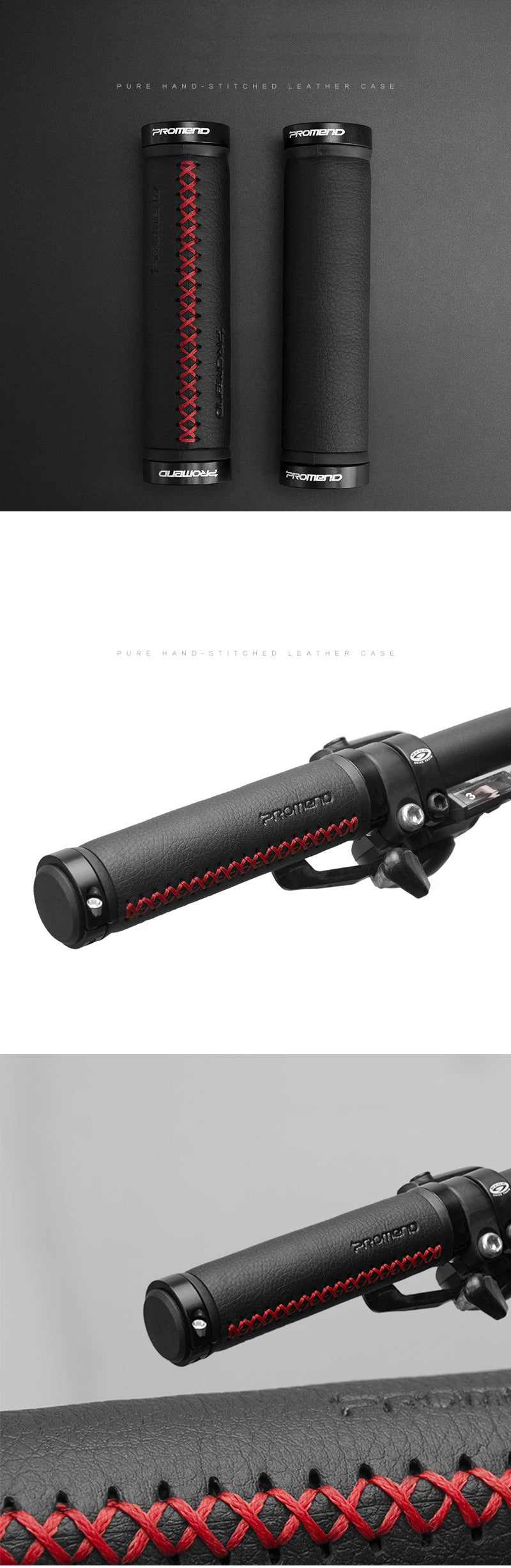 1 Pair Cycling Bike Grips Fiber Leather Mtb Handlebar Cover Grips Smooth Soft  Anti-slip Handle Grip Aluminum Lock Bike Part