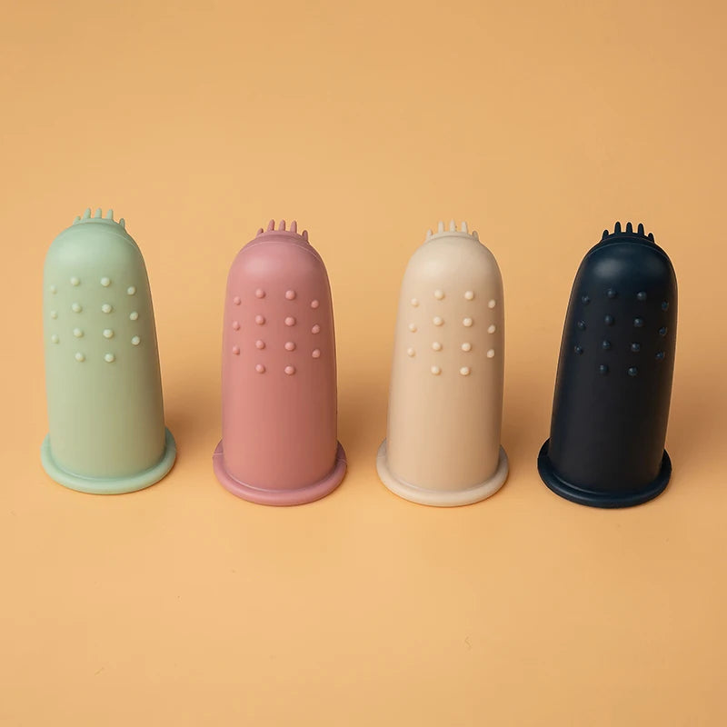 3pcs Baby Soft Finger Toothbrush Silicone Infant Tooth Teeth Clean Brush Soft Silicone Bebes Oral Health Care
