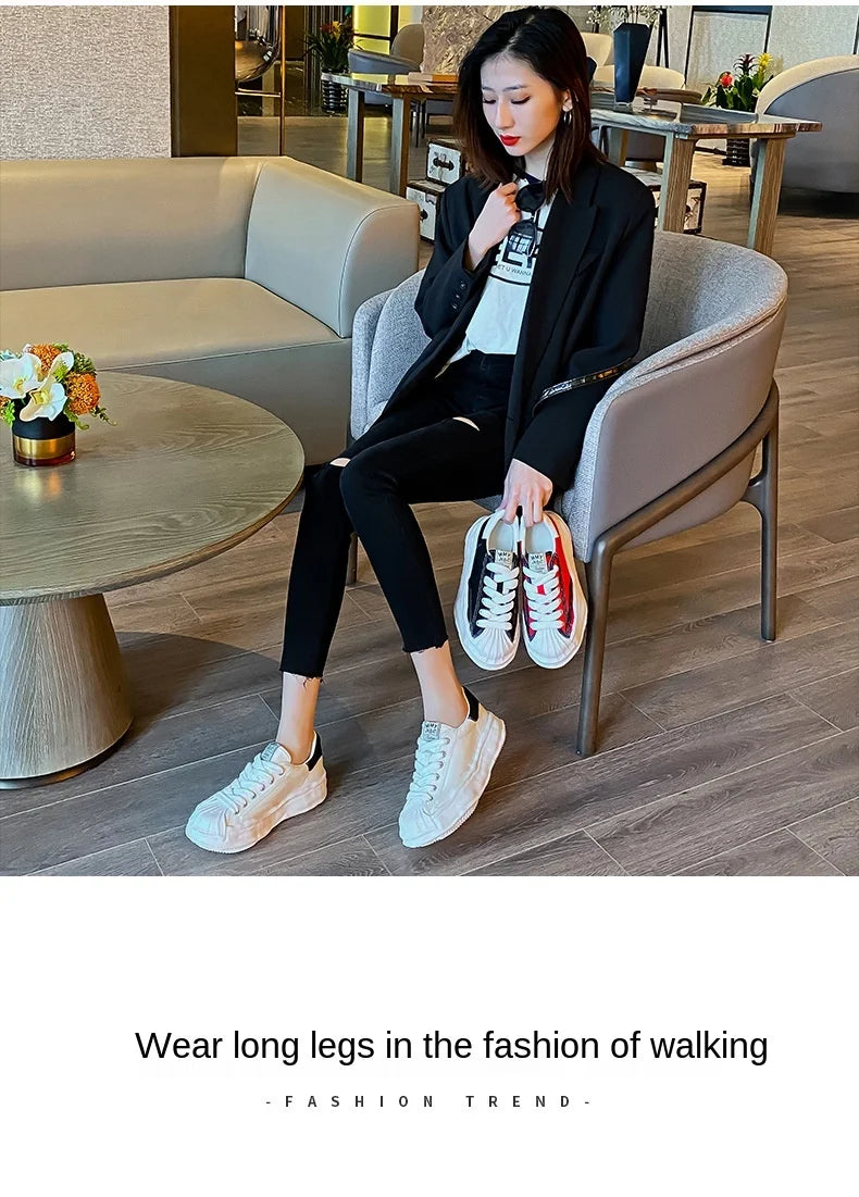 Black Canvas Shoes Woman Vulcanize Shoes Ladies Sneakers Shoes for Women 2025 Platform Sneakers Casuales Trainers Sneakers Women