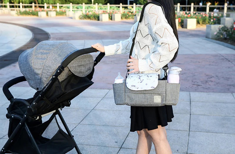 Baby Stroller Organizer Cup Holder Stroller Bag Baby Car Bag Trolley Bag Large Capacity Travel Baby Stroller Accessories