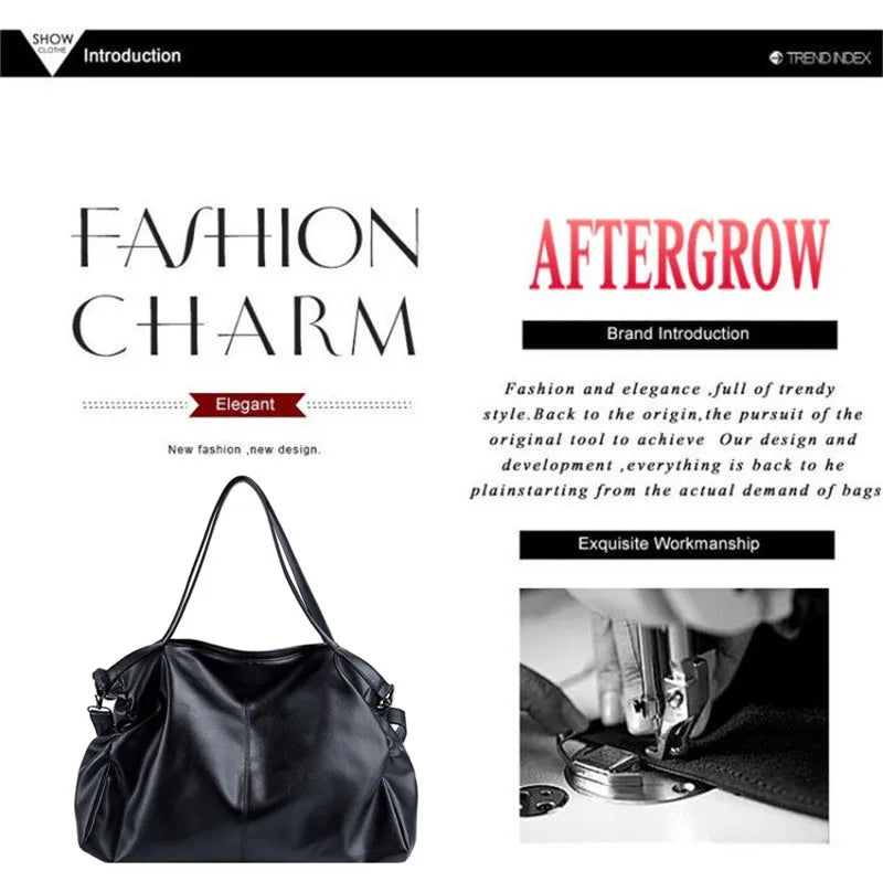 Women Large Handbag Large Shopping Bag Handbag High Quality Soft Leather Crossbody Bag Women Travel Shoulder Bag