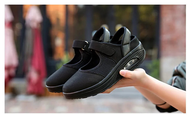 CEYANEAOSummer Fashion Nurse Shoes Ladies Air Cushion White Sneakers Women Platform Shoes 2018 New Lolita Shoes Swing E1038