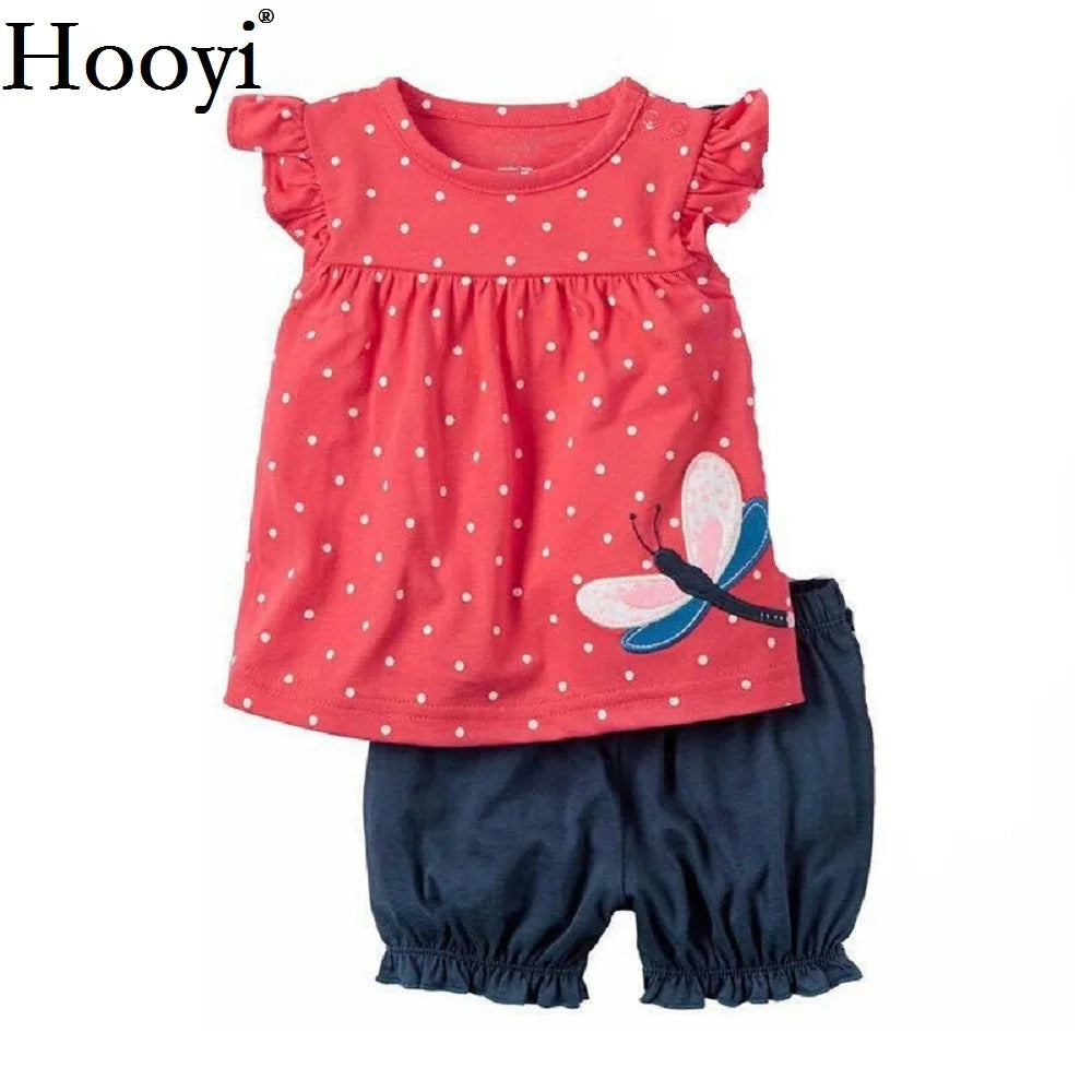 Casual Baby Clothes Suit Newborn 2PCS Clothing Sets Sailor Anchor Summer Cotton Baby T-Shirt Shorts Pant 100% Cotton Outfits Top