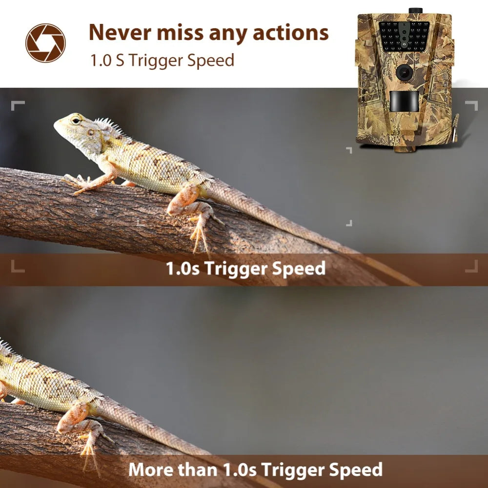 12MP Waterproof Hunting Trail Camera 850NM Night Vision HT001B Wild Surveillance Photo Traps for Wildlife Tracking