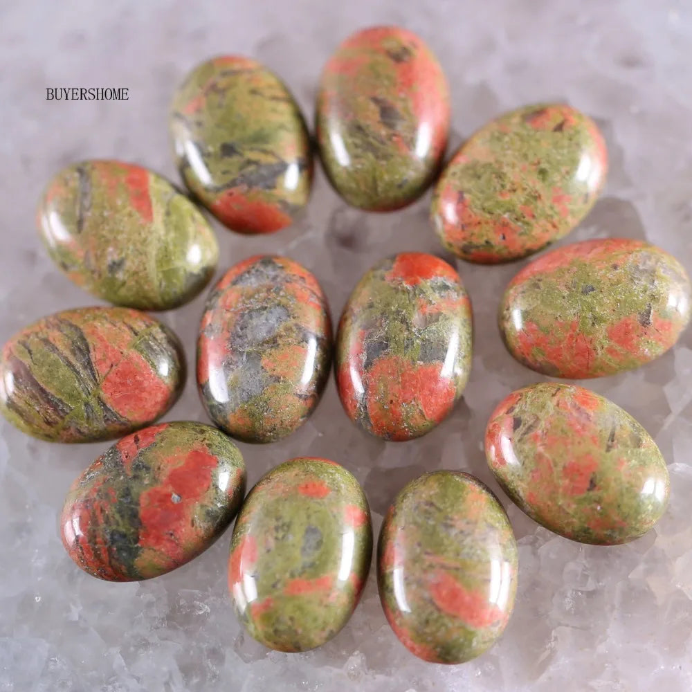18x13MM Oval Natural Lapis Zoisite Crystal CAB Cabochon For Making Neckalce Pendant Earrings 10Pcs