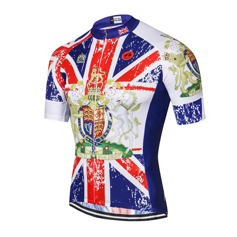 cycling jersey Men's Bike jerseys Short sleeve Pro Team Road Mountain MTB Maillot Ciclismo Racing Top T-shirts Shirt Blue USA UK