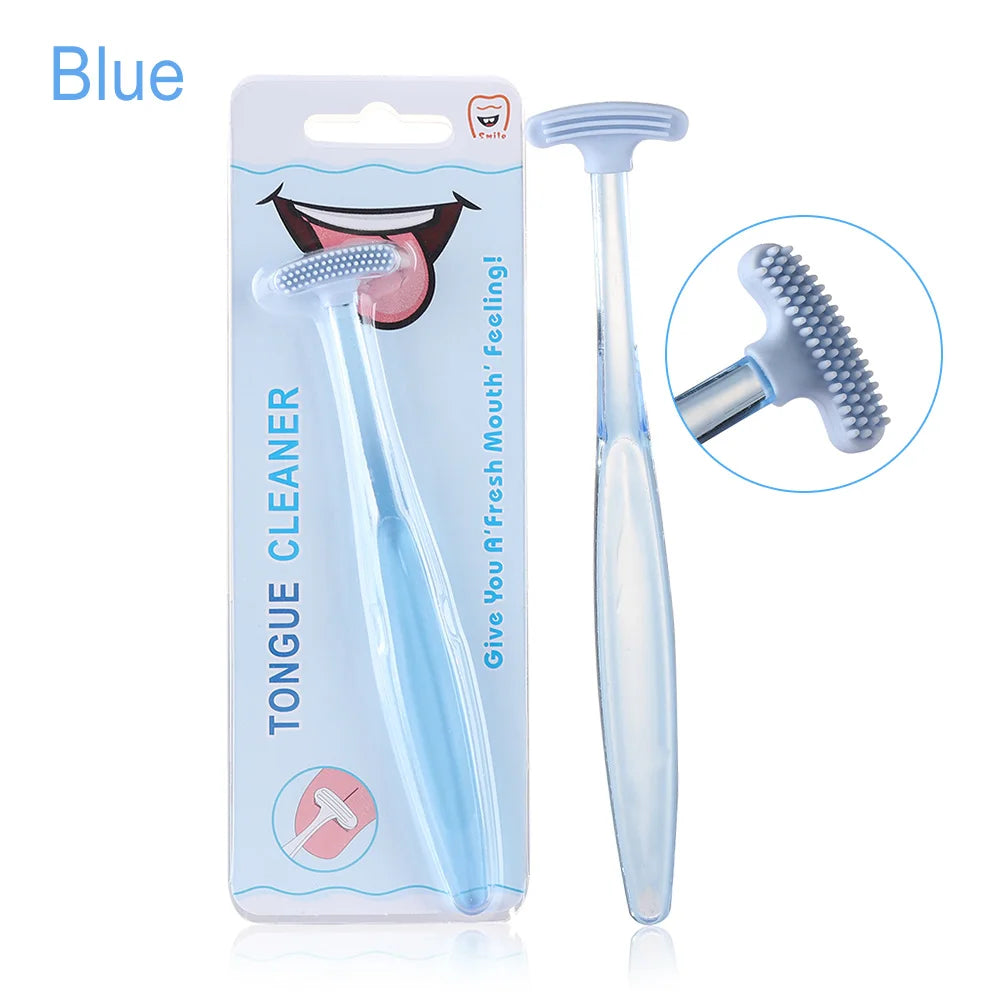 Soft Silicone Tongue Brush Cleaning the Surface of Tongue Oral Cleaning Brushes Cleaner Fresh Breath Health Care Tool