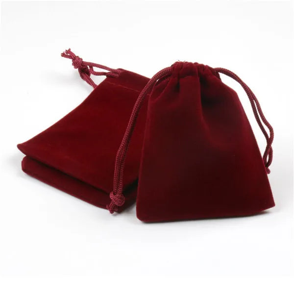 100Pcs 7x9cm 9x12cm Jewelry Packaging Display Drawstring Packing Gift Bags & Pouches Coloful Velvet Pouches
