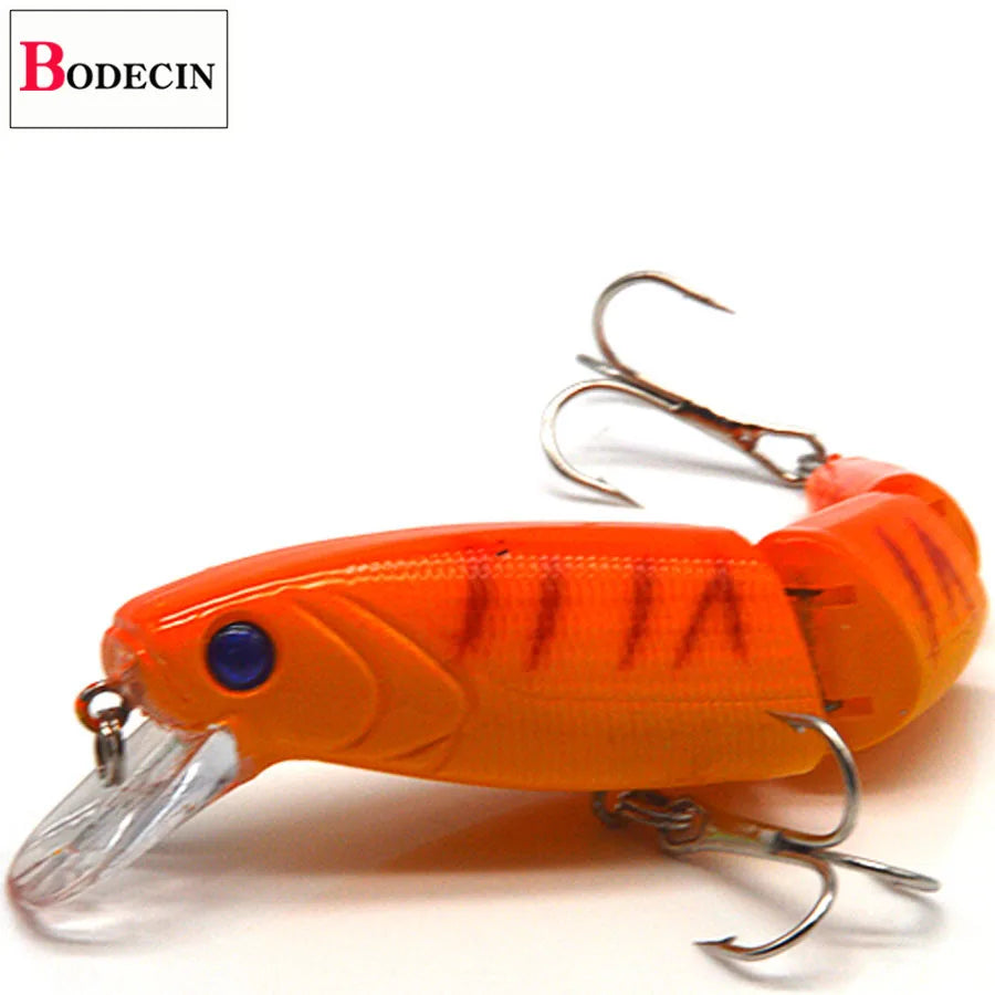 Multi Section Sea Bass Hard Fishing Lures 3D Eyes 1PCS Crankbaits Minnow Swimbait Fake Hard Bait Artificial Wobblers Carp Tackle