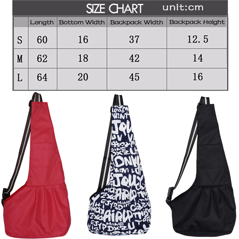 Pet Sling Carrier for Small Dogs Cat Carrier Adjustable Tote Shoulder Sling Bags Single-Shoulder Carrier Backpack Holder BG0152