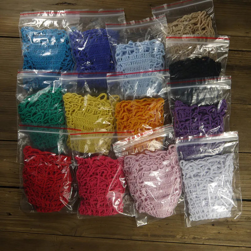 Handmade Crochet Micro Bikini G Thong String Beach Swimwear Sexy Lingerie Sets 13 Color