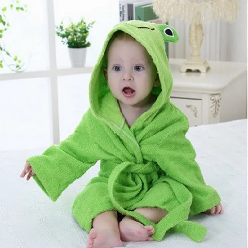 Blue Shark Baby Bath Towels Mouse Newborn Blanket Bedding Swaddle Animal Bebe Bathrobe Hooded Bathing Towel Baby Stuff